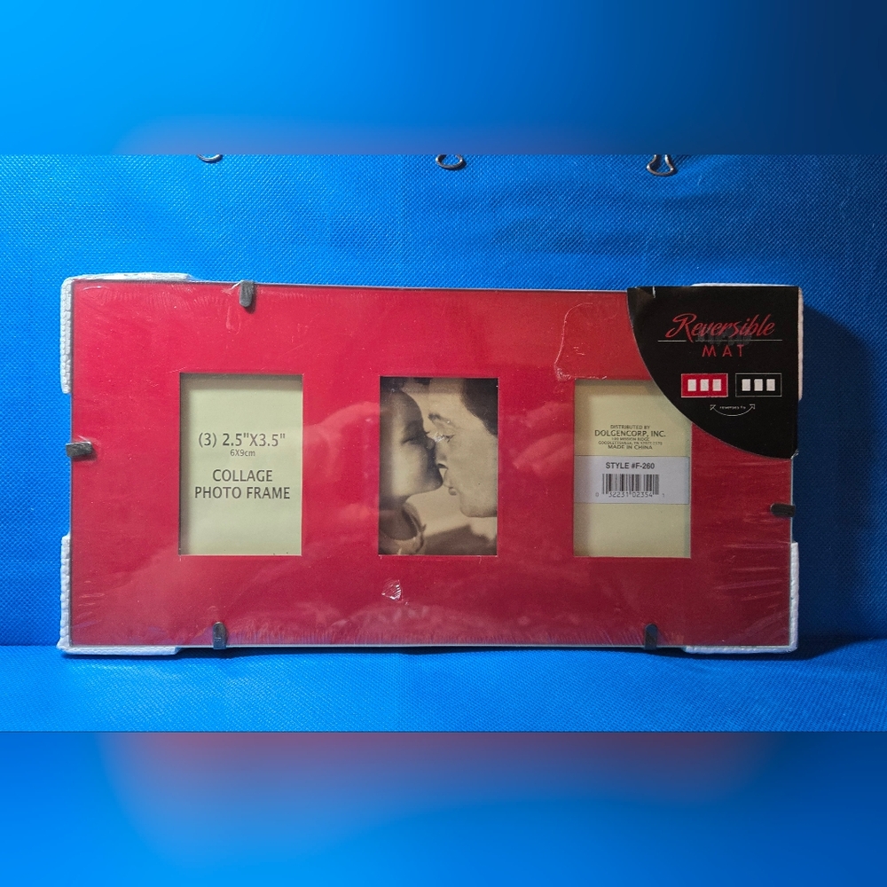3 photo reversible mat collage frame TB57